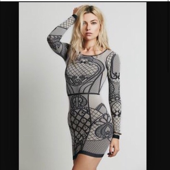 FREE PEOPLE BODYCON DRESS🤯 - Picture 2 of 5